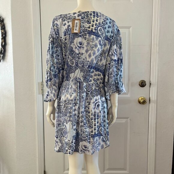 Romantic Gypsy Plus-Size Embroidered BoHo Bohemian Hippie Peasant Tunic Sz 4x - Picture 5 of 11